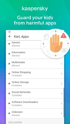 Parental Control & Kids GPS Kaspersky SafeKids android App screenshot 2