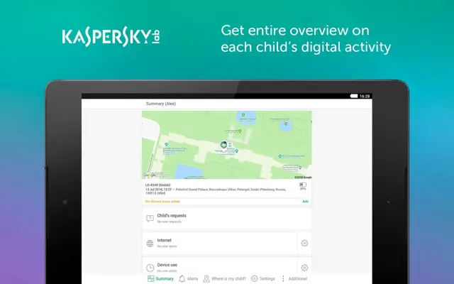 Parental Control & Kids GPS Kaspersky SafeKids android App screenshot 4