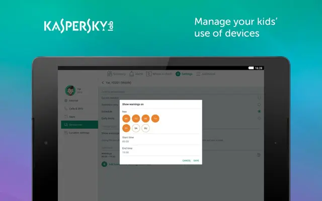 Parental Control & Kids GPS Kaspersky SafeKids android App screenshot 5