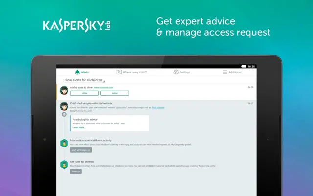 Parental Control & Kids GPS Kaspersky SafeKids android App screenshot 6
